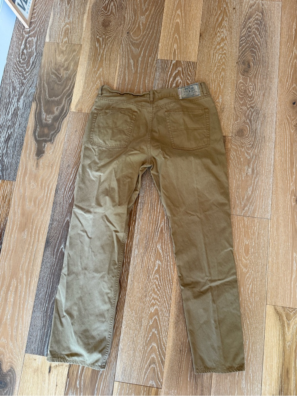 Polo Ralph Lauren Men's Tan Khaki Pants Size 36 Straight Leg Casual Chinos - Picture 3 of 6